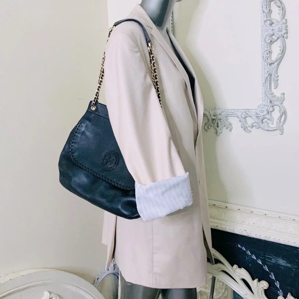 Tory Burch Marion Leather Saddle Bag